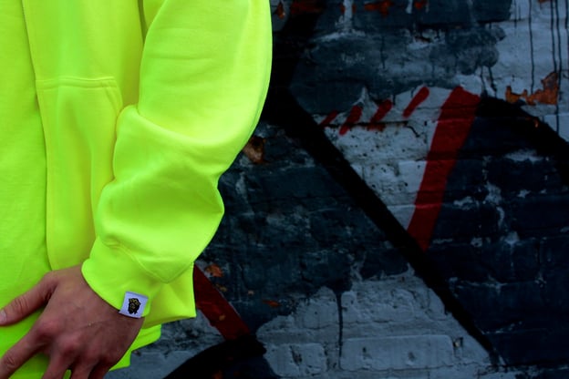 Classic GIGPS Reflective Zipper Hoodie - Neon Green