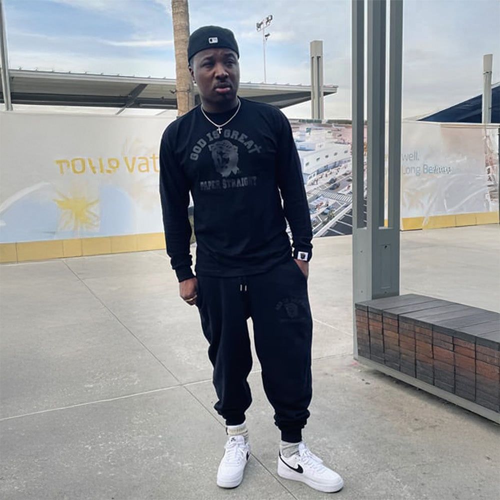 Classic GIGPS "Run Around" Long Sleeve Tee - Black