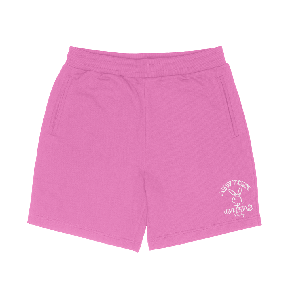 Playboy Fleece Shorts (Pink)