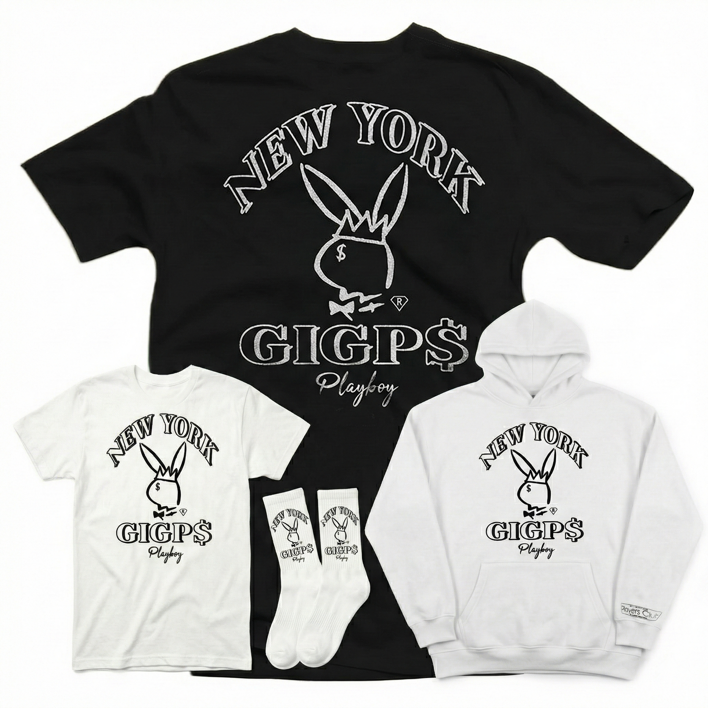 The Players Club $100-Pack: 1 Hoodie, 2 Tees & Socks