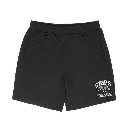 Tennis Club Fleece Shorts (Black)