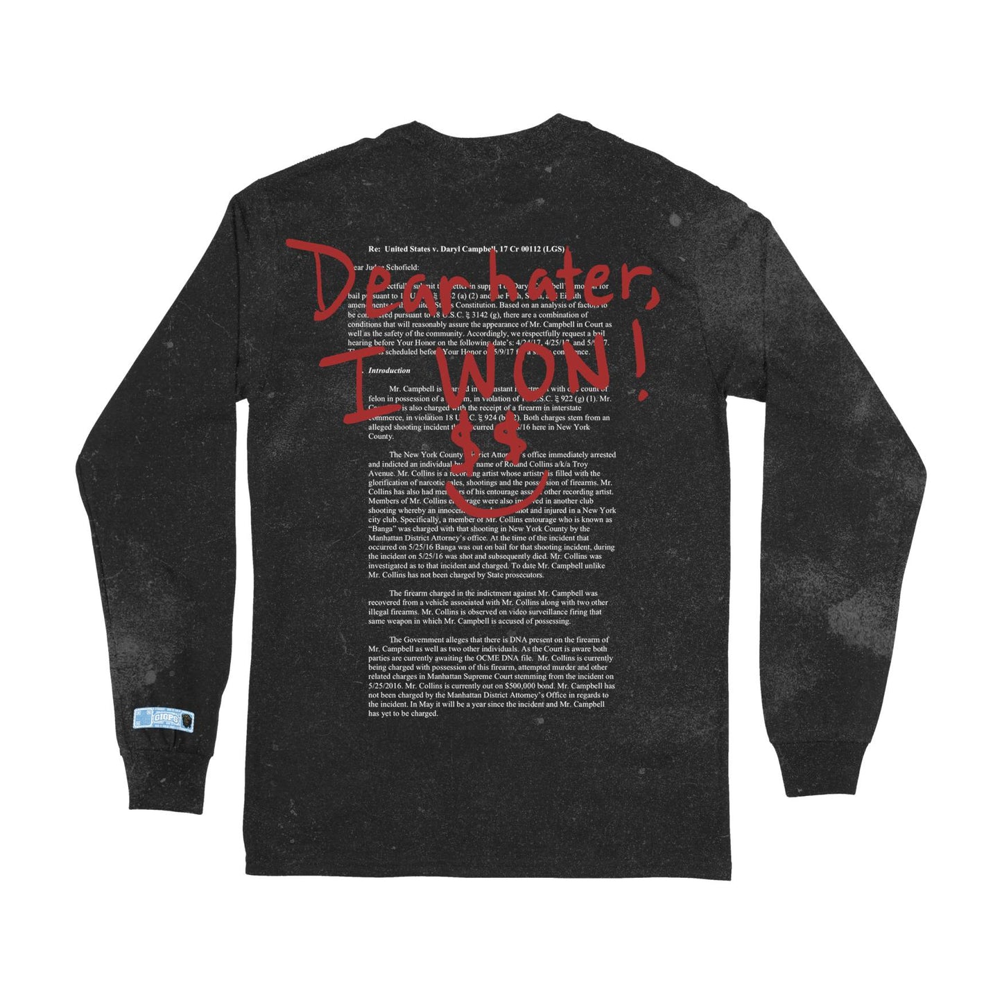 DEAR HATER LONG SLEEVE - BLACK