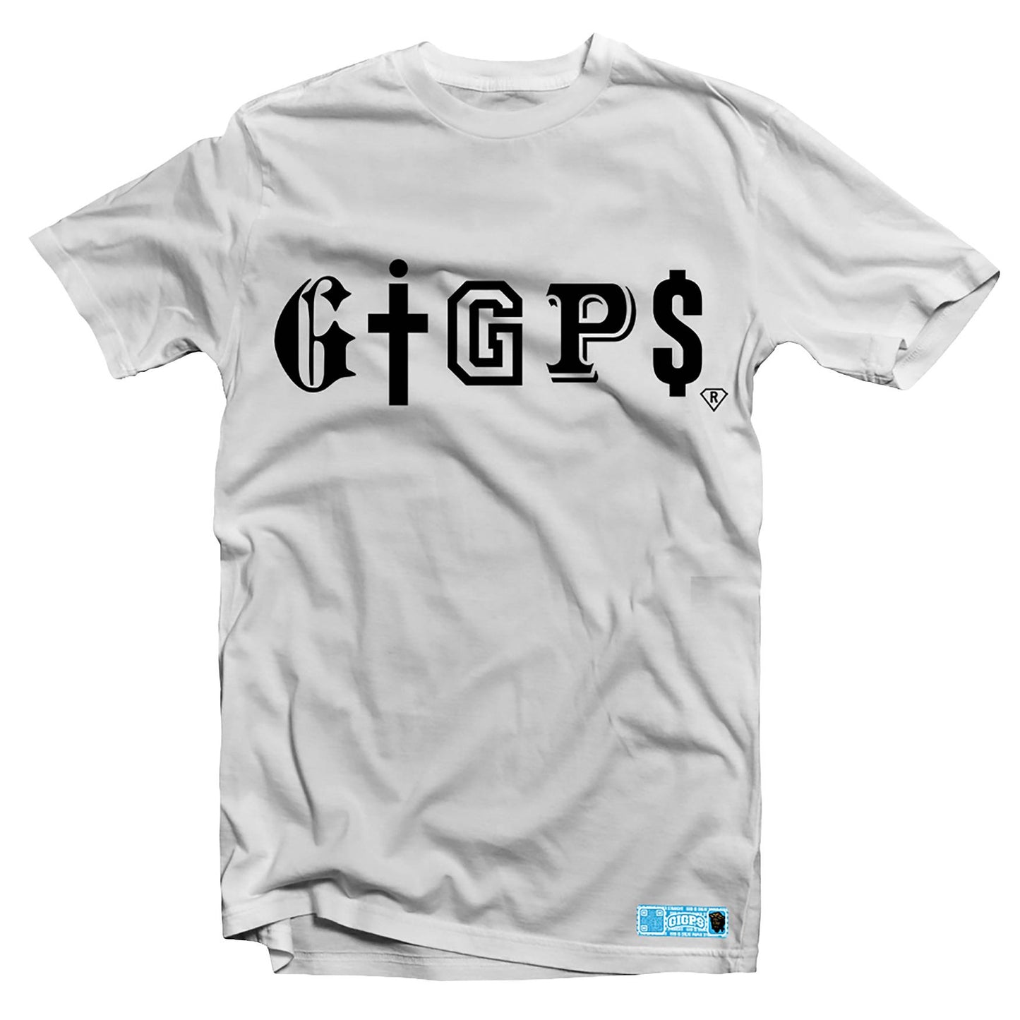 GIGPS HORIZONTAL LOGO TEE - WHITE