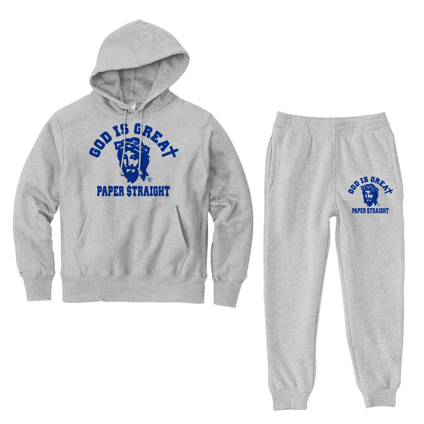 CLASSIC SWEAT SUIT - GREY & BLUE