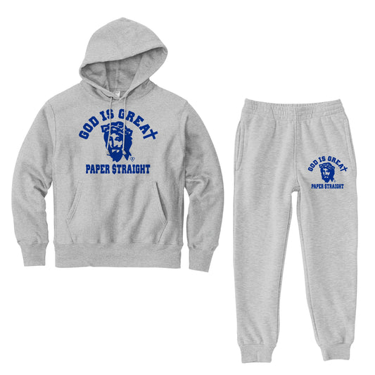 CLASSIC SWEAT SUIT - GREY & BLUE