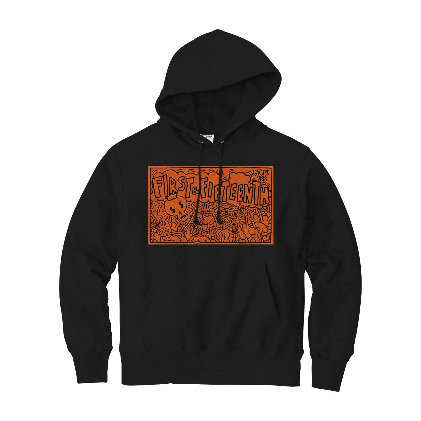 1ST & 15TH CRACK IS WACK HOODIE - BLACK