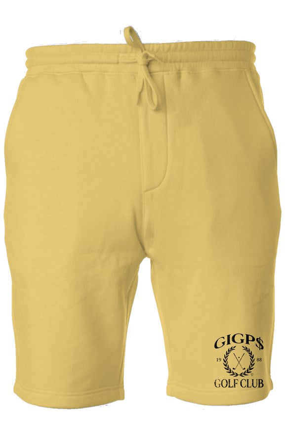 Golf Club Fleece Shorts - Yellow