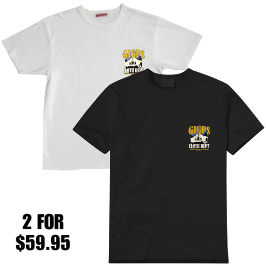 2 Pack GIGPS Clothing Dept T-Shirts