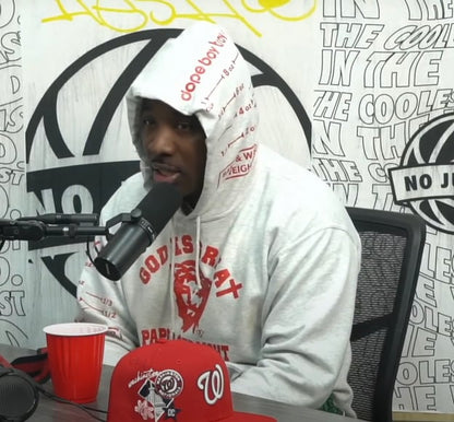 Classic GIGPS No Jumper Hoodie - Grey & Red