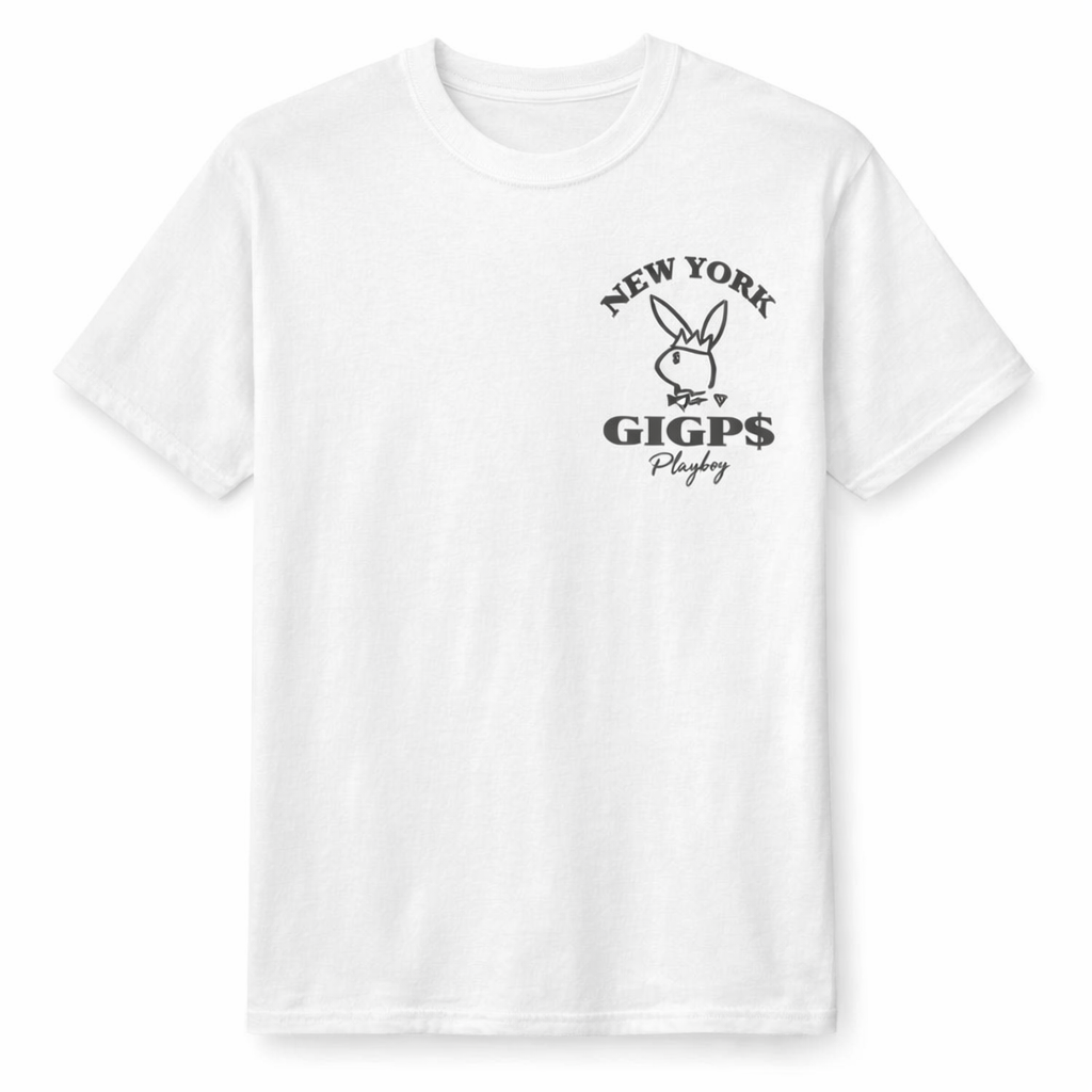 GIGPS NYC Playboy Tee - White