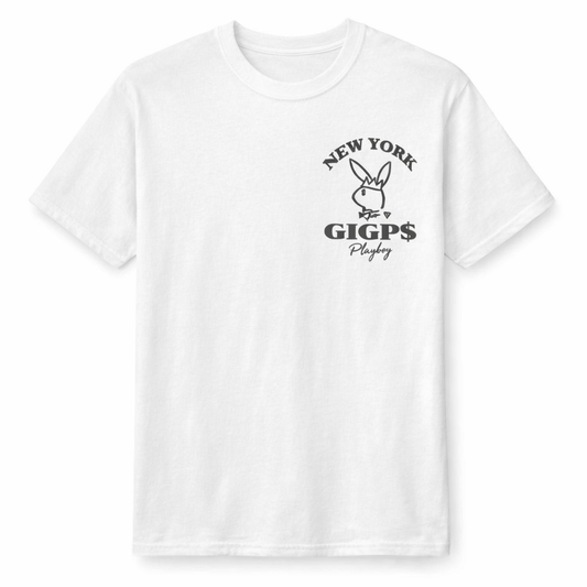 GIGPS NYC Playboy Tee - White