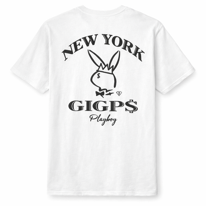 GIGPS NYC Playboy Tee - White
