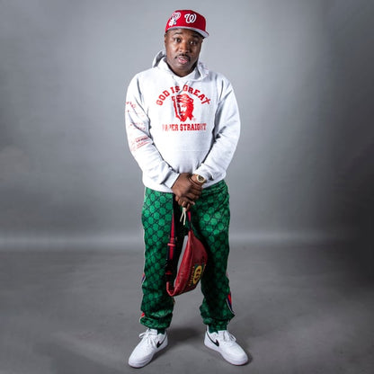 Classic GIGPS No Jumper Hoodie - Grey & Red