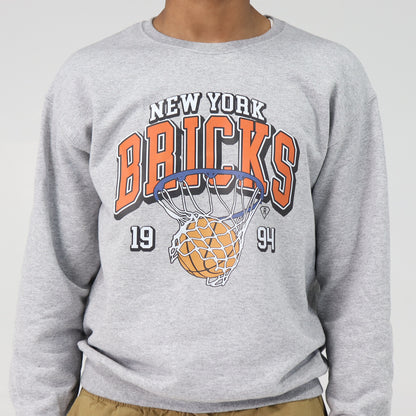 New York Bricks Crew Neck Sweater (Grey)