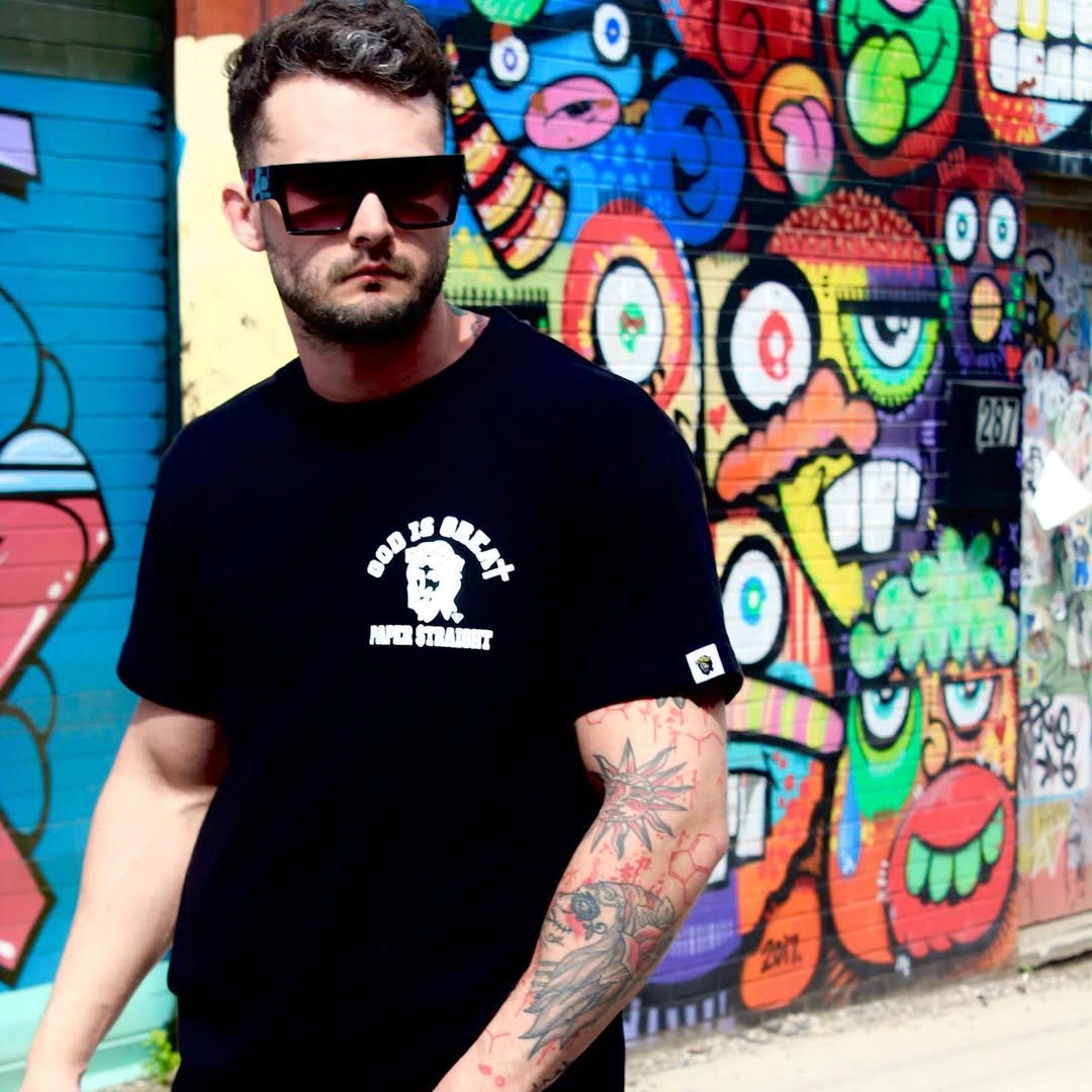 GIGPS Front-Back Logo Tee - Black