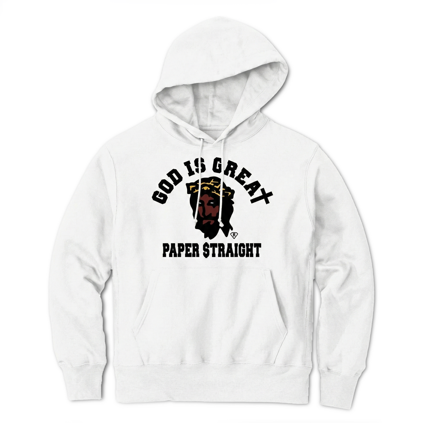 GIGPS Big Face Color Logo Hoodie - White