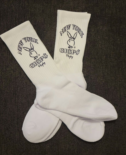GIGPS Playboy Socks 2-Pack White