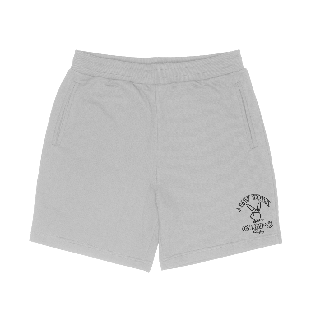 Playboy Fleece Shorts (White)