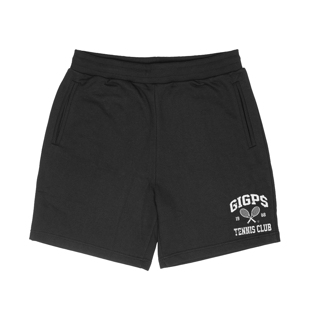 Tennis Club Fleece Shorts (Black)