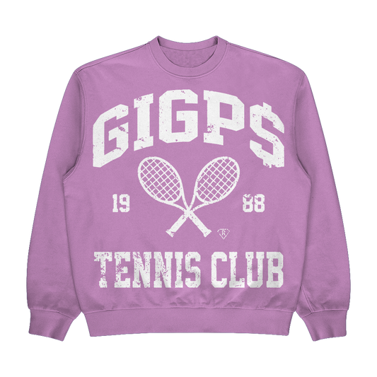 Tennis Club Crewneck (Plum)