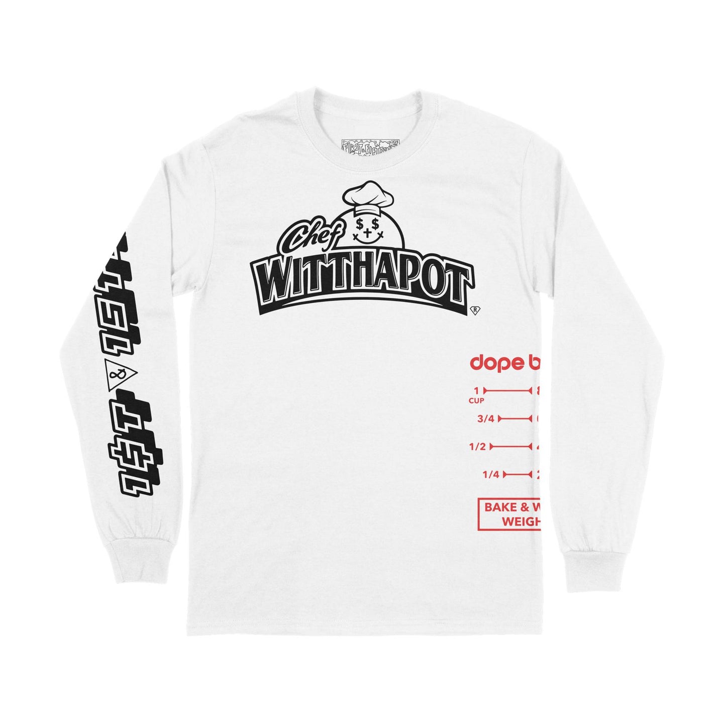 1ST & 15TH CHEF LONG SLEEVE - WHITE
